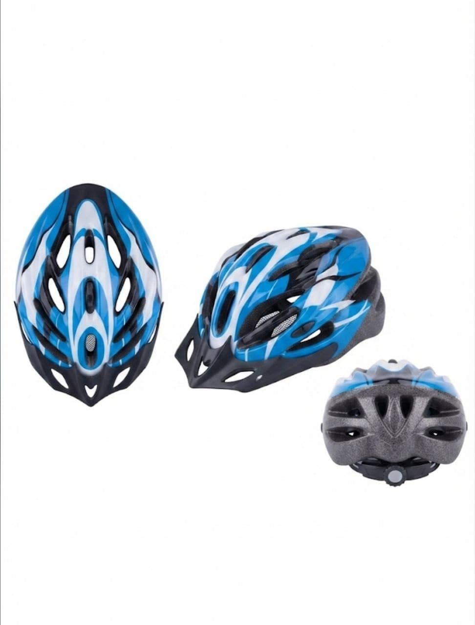 Casco de Ciclismo Azul y Blanco